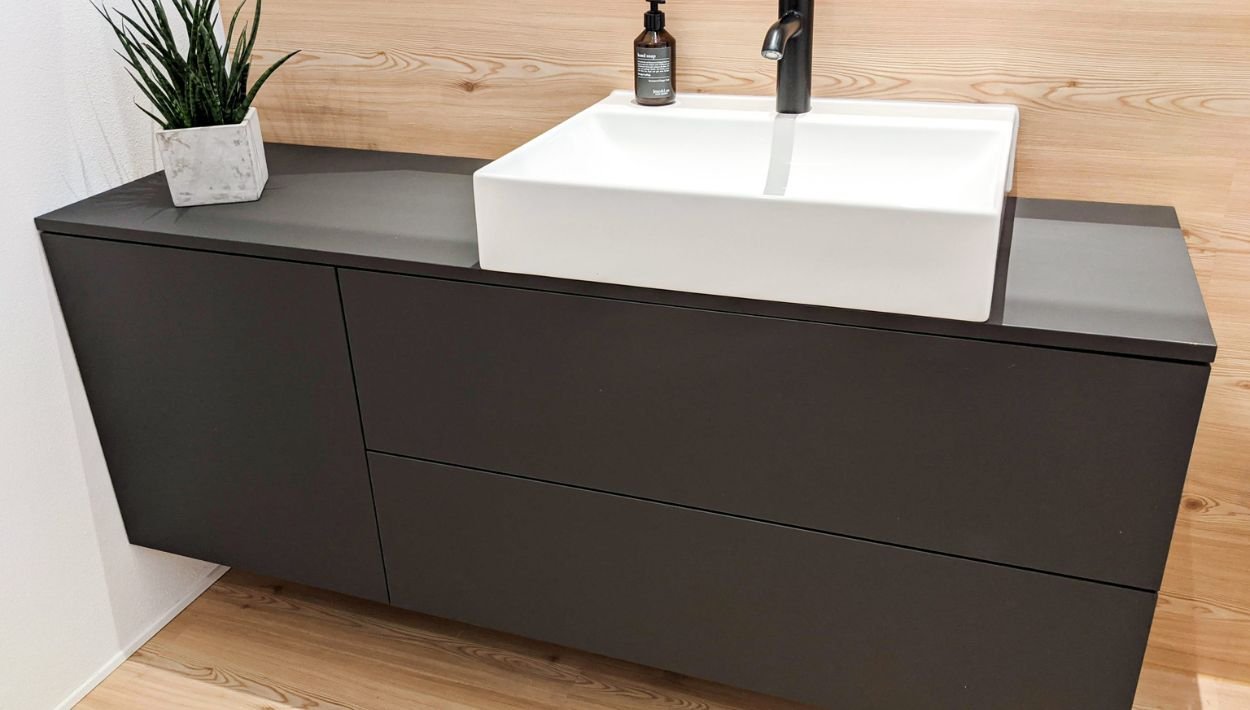 aufsatzwaschbecken mit unterschrank